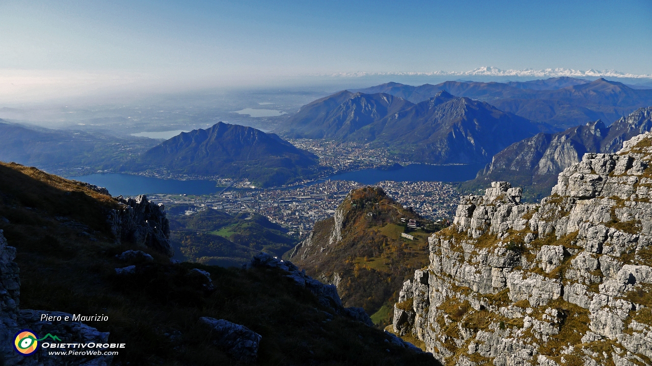 49 Lecco e i Piani d'Erna dalle panoramicissime creste manzoniane!.JPG